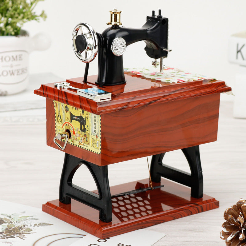 Vintage Mini Sewing Music Box