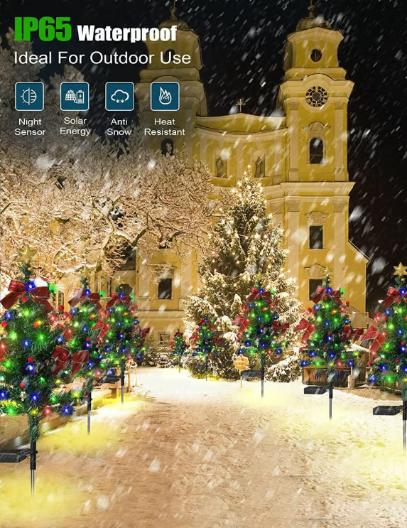 🎄Solar Christmas Trees Lights Outdoor Decoration Waterproof