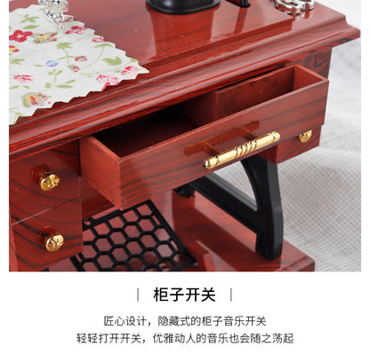 Vintage Mini Sewing Music Box