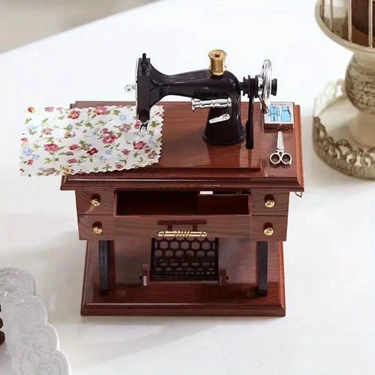 Vintage Mini Sewing Music Box