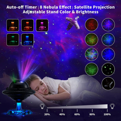 UFO Star Projector Night Light