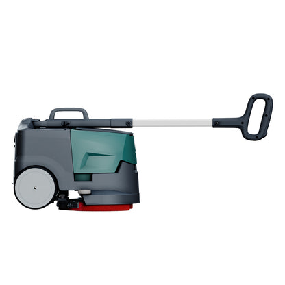 Portable Commercial Floor Scrubber Machine, Lightweight 21Lbs, Rechargeable Lithium-Ion Battery 90mins Working,for Large Areas Cleaning Works,Hotels