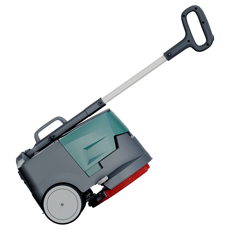 Portable Commercial Floor Scrubber Machine, Lightweight 21Lbs, Rechargeable Lithium-Ion Battery 90mins Working,for Large Areas Cleaning Works,Hotels