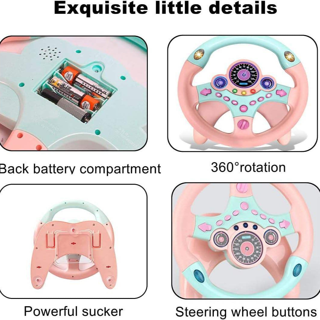 Portable Simulated Driving Handle Copilot Toy Children's Educational Toy Small Handle Toy Gift