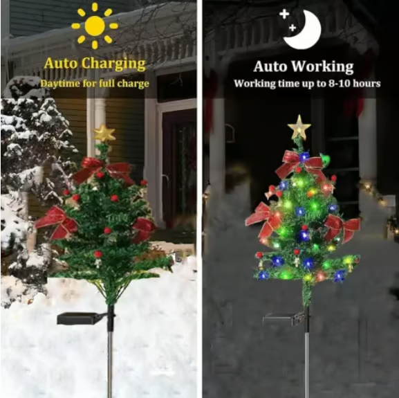 🎄Solar Christmas Trees Lights Outdoor Decoration Waterproof