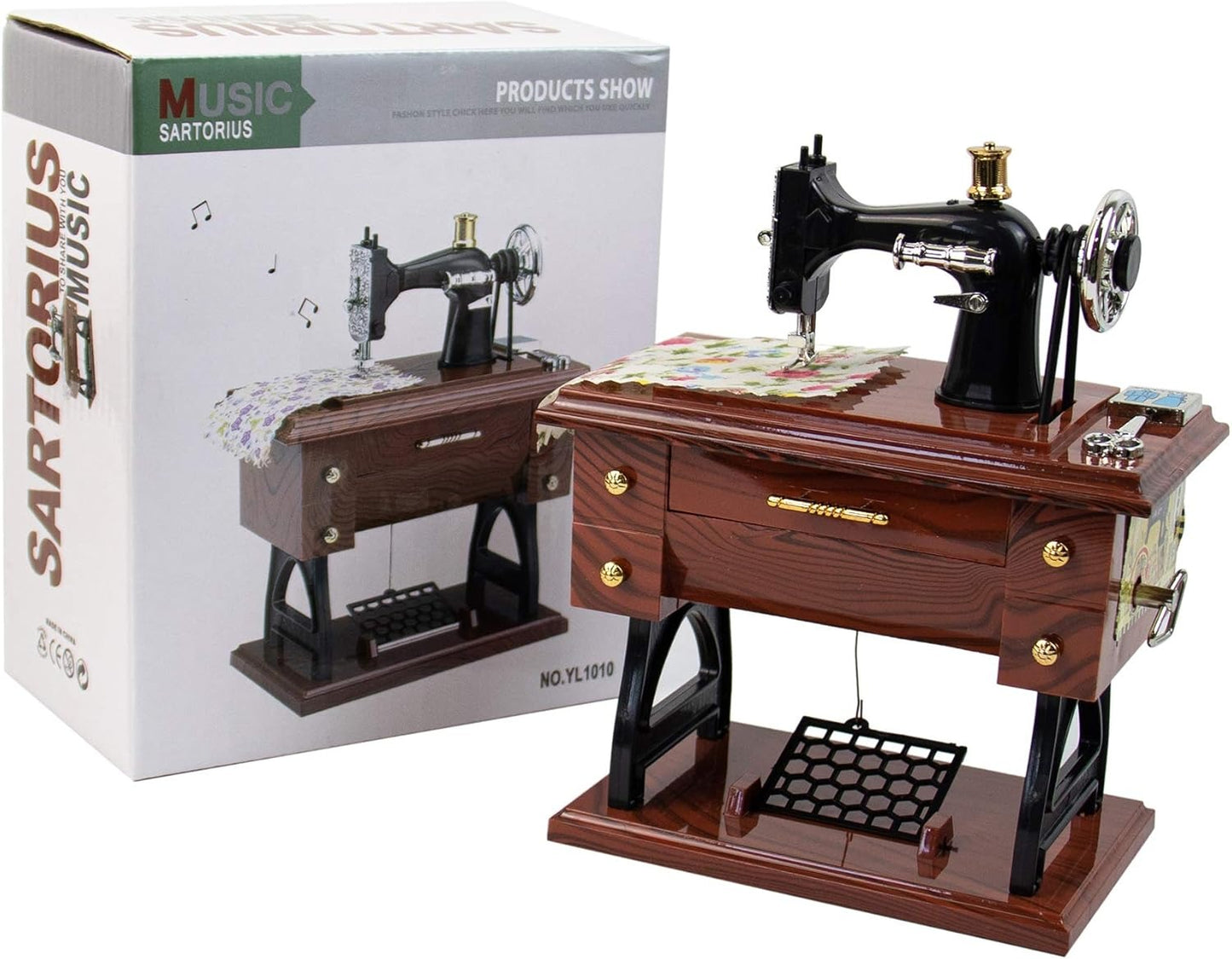 Vintage Mini Sewing Music Box
